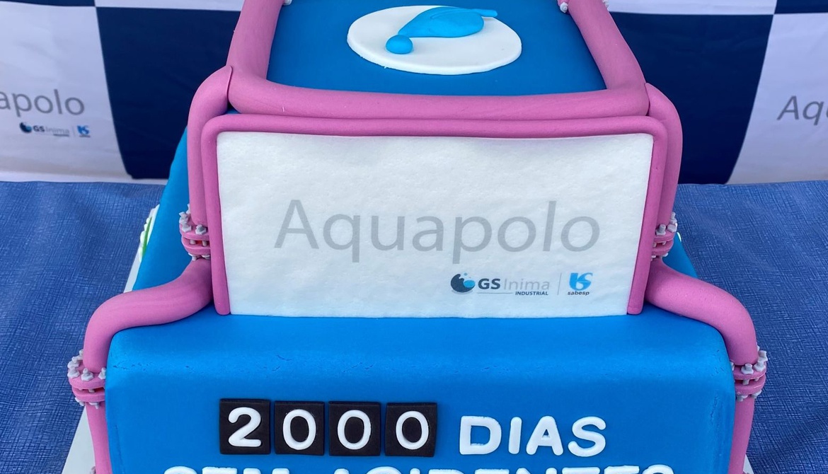 Aquapolo comemora 2000 dias sem acidentes de trabalho
