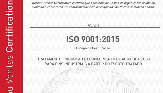 Aquapolo conquista a certificação ISO 9001:2015